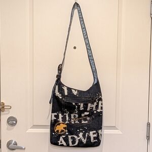 NWOT Hunting World Denim Tote Bag with Blue Ocean Lining